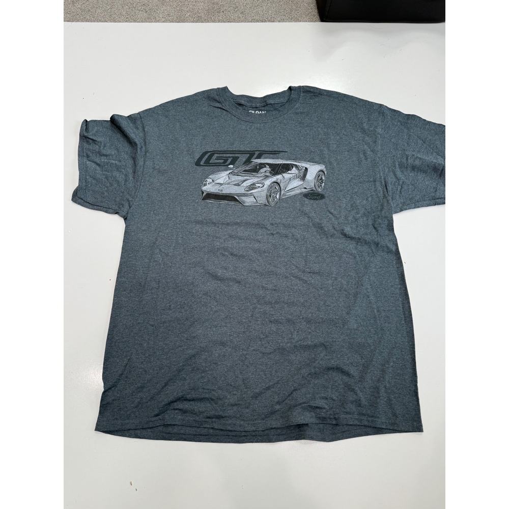 Ford Performance GT GT350 Raptor RS ST T-Shirt Heather Gray XL Gildan DryBlend